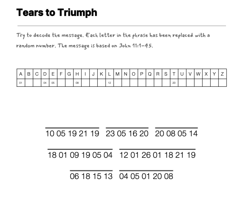 Overtime cryptogram